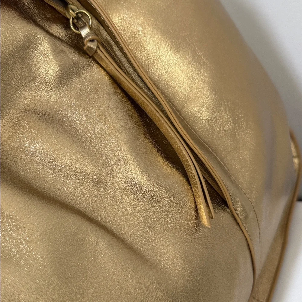 HOBO Gold Metallic Shoulder Bag